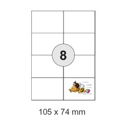 Etiketten Selbstklebe-Etiketten 105x74mm E03 (800 Stück)