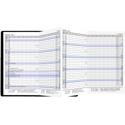 Taschenkalender - 1M/2S - 95 x 160 mm - schwarz (1 St.)