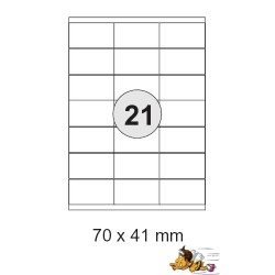 Etiketten Selbstklebe-Etiketten 70x41mm E11 (1 Päckchen á 2100 Stück)