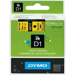 Schriftband D1 Dymo S0720580 12mm x 7m schwarz auf gelb / 1St.