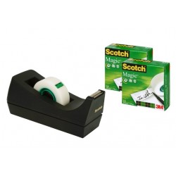 Tischabroller Scotch 19mm x 33m Sparset + 3 Rll. Magic Tape 1Set