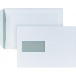 Briefumschläge C5 mit Fenster 90 g/m² weiß sk / 500 Stück