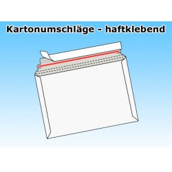 Versandtaschen aus Vollpappe DIN A4 (1000 Stück) WEISS Querbefüllung