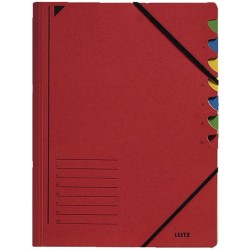 Ordnungsmappe Leitz 3907 Karton (RC) Gummizug A4 rot / 1St.