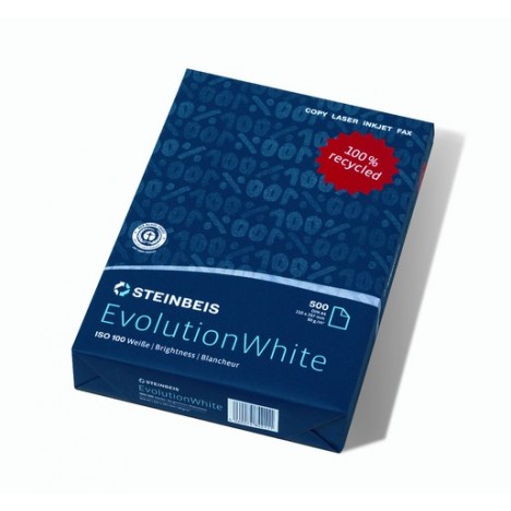 Recycling Kopierpapier A4 80g STEINBEIS EVOLUTION WHITE 2500 Blatt Druckerpapier 