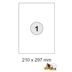 Etiketten Selbstklebe-Etiketten 210x297mm E01 (200 Stück gleich 2 Päckchen)
