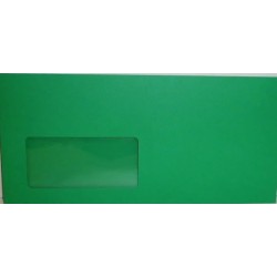 Briefumschläge C6/5 DL Plus 120g/m² hk ohne Fenster grün (25 St. in Folie)