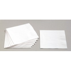 Servietten 3-lagig 1/4 Falz 33x33cm Tissue weiß / 250er Pack