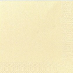 Servietten 33x33 cm FSC Zelltuch 3-lagig 1/4 Falz Champagner Creme 250er Pack