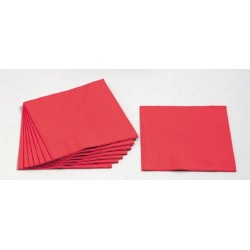 Servietten 3-lagig 1/4 Falz 33x33cm Tissue rot / 250er Pack