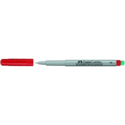 Projektionsschreiber Faber Castell F 0,6mm wasserlöslich rot