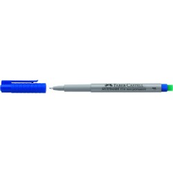 Projektionsschreiber Faber Castell F 0,6mm wasserlöslich blau