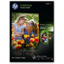 Fotopapier HP Everyday Photo A4 200 g/m² weiß seidenmatt  25Blatt