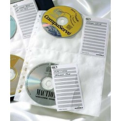 CD-Hüllen A4 f. 4 CD's Universallochung Durable 5222 5 Stück jePack