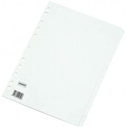 Register A4 blanko Karton 170g/m² volle Höhe 10 Blatt weiß /1 St