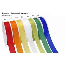 Schleifenband Europa 25mmx50m rot 609