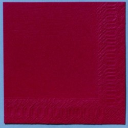 Servietten Zelltuch 3lagig 1/4 Falz 24x24cm bordeaux 250 Stück