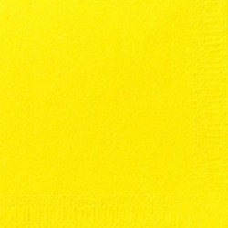 Duni Servietten Zelltuch 3lagig 1/4 Falz 24x24cm gelb 250St.