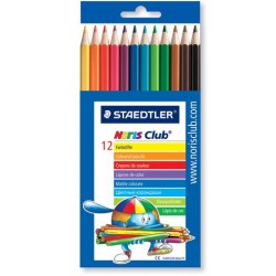 Farbstifte Staedtler Noris Club sechseckig Minen-Ø3mm 12er Etui