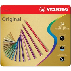 Farbstift Künstlerfarbstifte STABILO Original 24er Etui sortiert