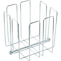 Serviettenspender 19x19x19cm Edelstahl verchromt für 150 Servietten