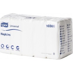 Servietten Tork Universal Papier 1lg 1/4 Falz 33x33cm weiß 500St.