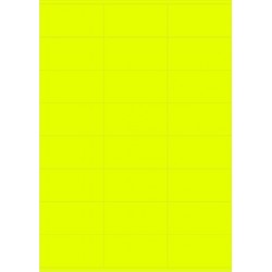 Etiketten Selbstklebe-Etiketten 70x36mm neongelb (600 Stück)