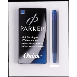 Tintenpatrone Parker Quink für Füllhalter Großraum blau 1Pckg.