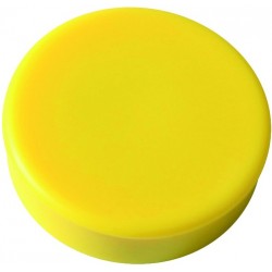Magnet rund Ø 25mm Haftkraft 425g gelb (Pckg. á 10 Stück)