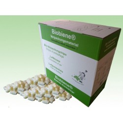 Weisse Biobiene® Verpackungschips (200 Liter) im Spendekarton