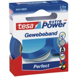 Gewebeband Tesa "Extra Power" 2,75m x 19mm blau (1 Rolle)