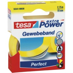 Gewebeband Tesa "Extra Power" 2,75m x 19mm gelb (1 Rolle)