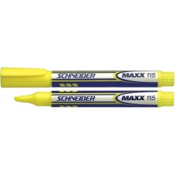 Textmarker Schneider MAXX 115 nachfüllbar Keilsp.1-4mm gelb