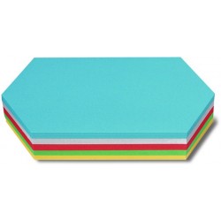 Moderationskarten Rhombus 9,5x20,5cm farbig Pckg.=250Stück