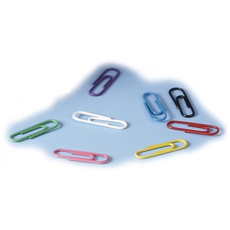 mit Plastiküberzug 26mm Bunte Büroklammern Briefklammern 