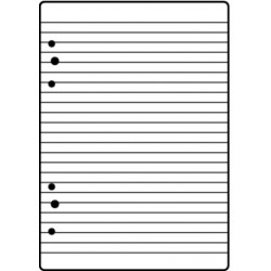 Ringbuch-Einlage A5 liniert 70 g/m² 50 Blatt