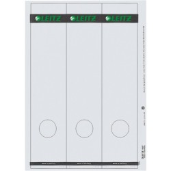 Rückenschilder Leitz 1687 PC 285x61 grau Loch unten Pa=75St.