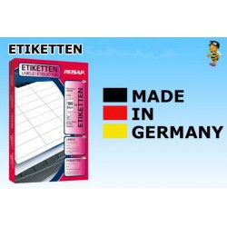 Heisap Etiketten Selbstklebe-Label 63,5x38,1mm (2100 Stück auf 100 Blatt A4)  1 Päckchen