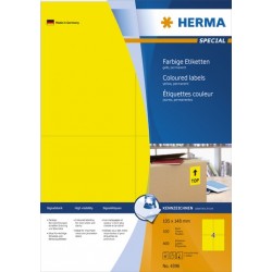 Etiketten 105x148mm sk gelb Herma 4396 Pckg. á 400 St.