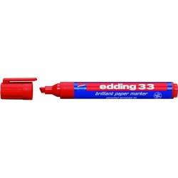 Pigmentmarker Edding 33 Keilspitze 1-5mm rot