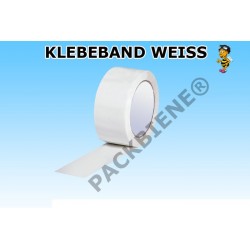 Klebeband PP Packband 50mmx66m Weiss 1 Rolle