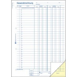Kassenbuch A4h Einn./Ausg. 2fach sd 2x40Bl Zweckform 1757