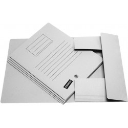 Einschlagmappe Aktenmappe Karton 250g/m² 3 Klappen A4 grau