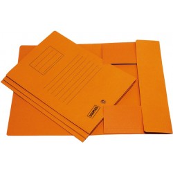 Einschlagmappe Aktenmappe Karton 250g/m² 3 Klappen A4 orange