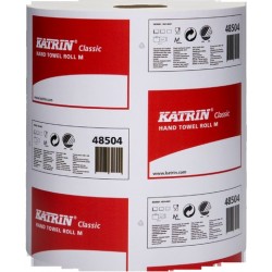 Papierhandtuch M 1lg. auf Rolle 25cmx300m naturweiß 6 Rollen