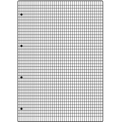 Ringbucheinlage A4 70g/m² hf weiß kariert 100 Blatt