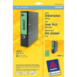 Rückenschilder PC Zweckform 4768 192x61 grün /Pckg. á 80 St.