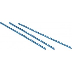 Binderücken Kunststoff 21 Ringe A4 Ø12mm blau VE=100St