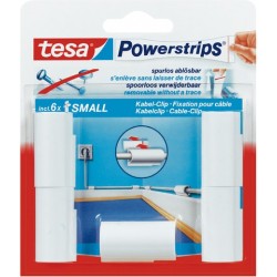 Kabelclip TESA Powerstrips® sk weiß 1 Schachtel á 5 St.