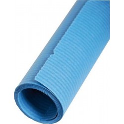 Packpapier Kraftpapier 70cm x 3m leicht gerippt Blau (1Rolle)
